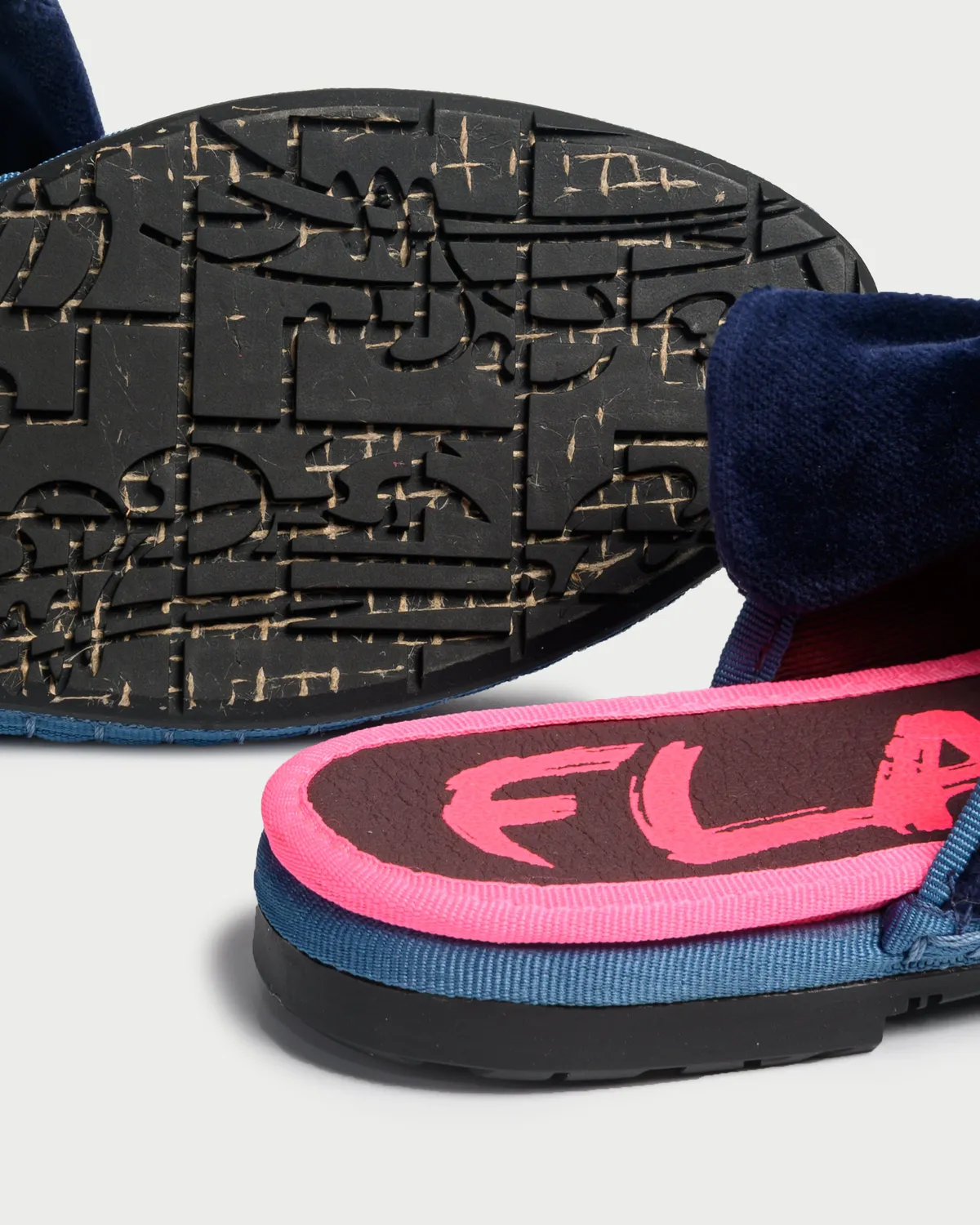 Flagelus Lyra Slide papuci dama bleumarin