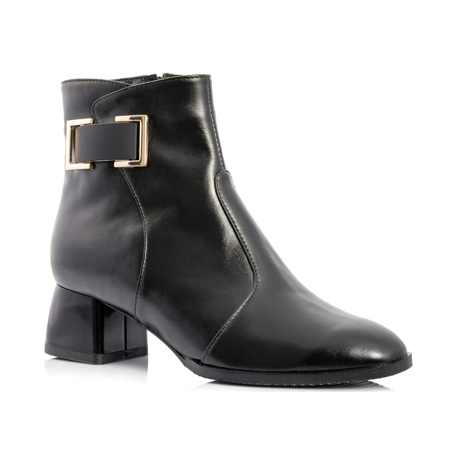 Catinca Shoes GX54A NB ghete dama negre piele naturala