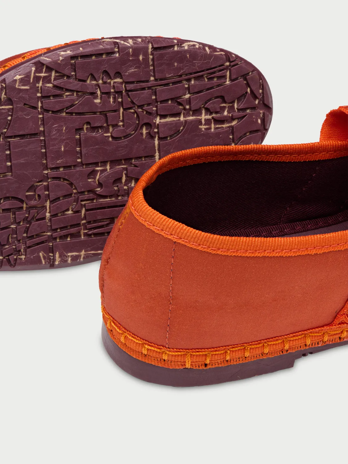 Flagelus Mafalda Ruffle Orange pantofi portocalii mătase