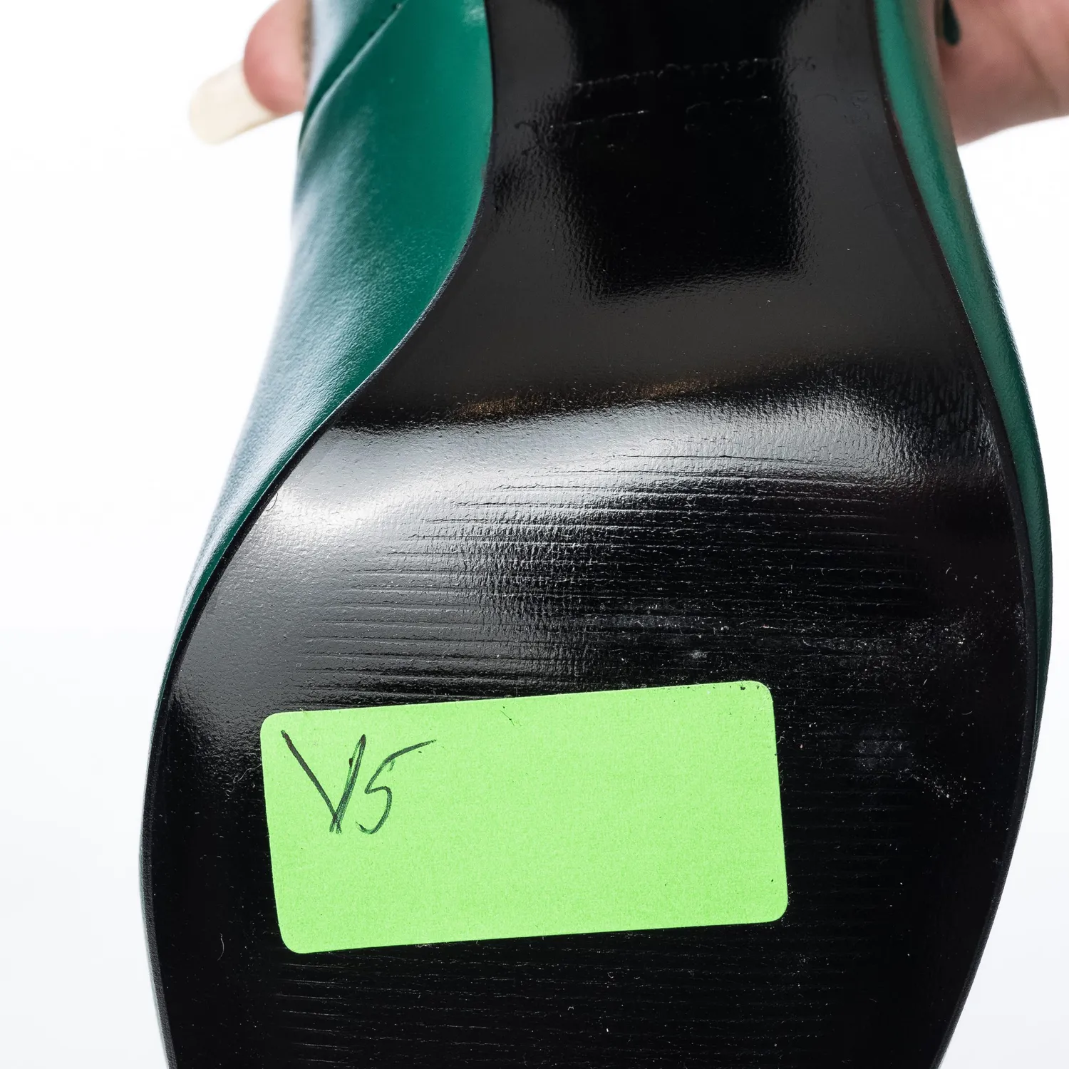 Catinca Shoes V5 VTM sandale dama piele verde toc