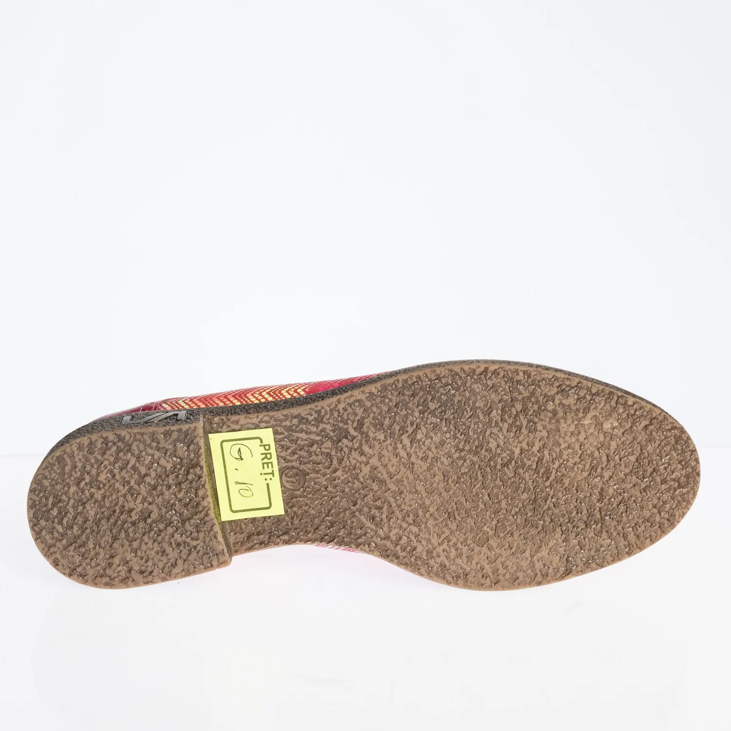 Catinca Shoes G10 RM pantofi dama rosu multicolor piele