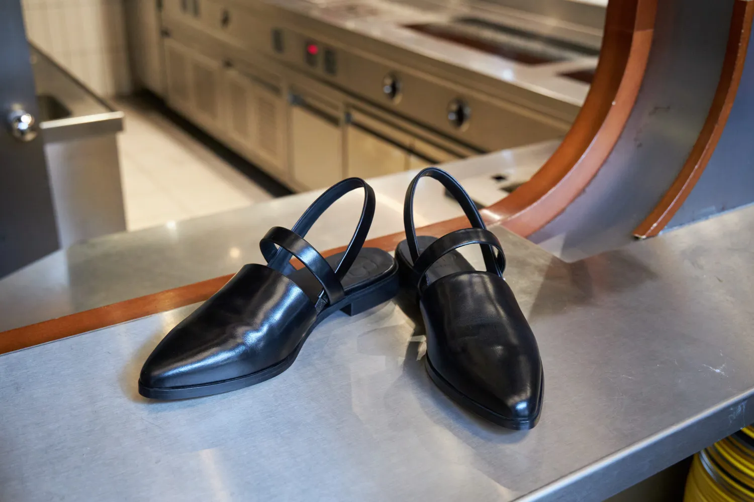 Cecilia Bringheli Vega pantofi slingback piele negru
