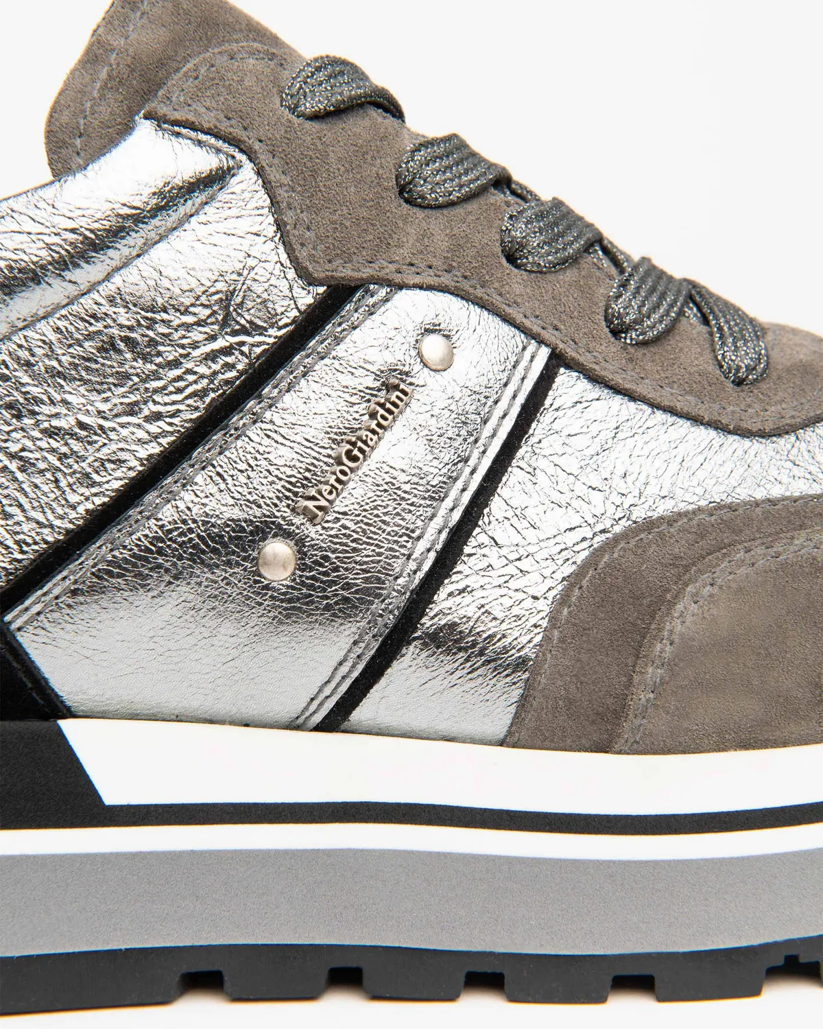 NeroGiardini sneakers piele intoarsa dama casual