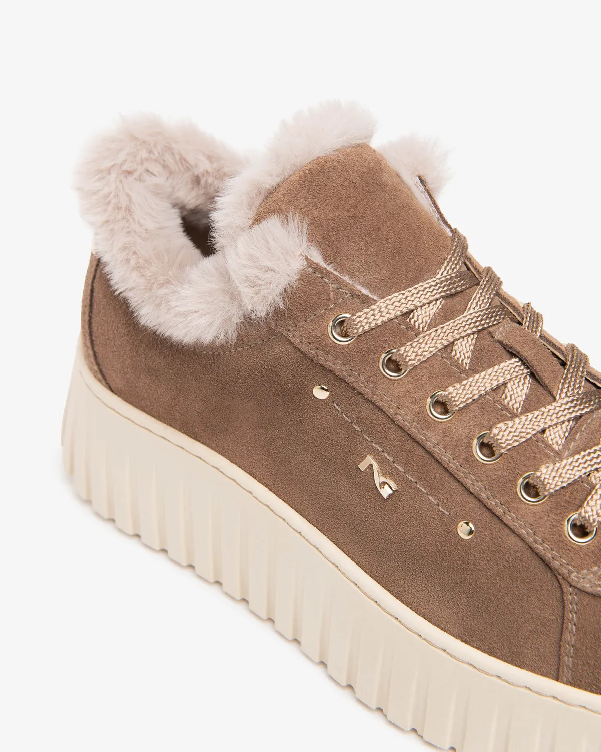 NeroGiardini sneakers piele intoarsa dama platforma