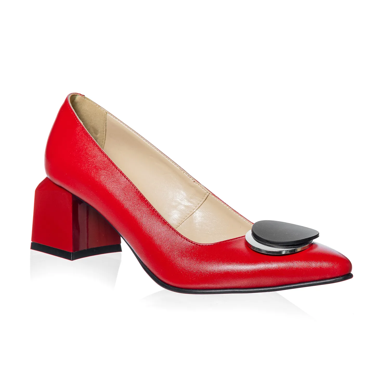 Catinca Shoes A33 RB pantofi damă piele roșu