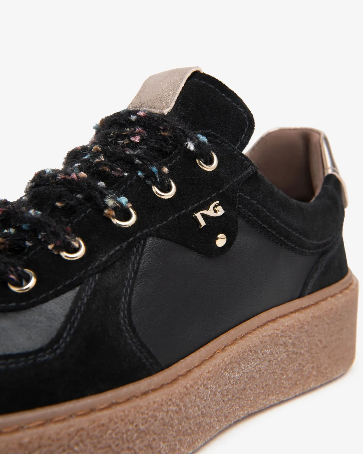 Sneakerși NeroGiardini damă piele cu platformă 4,5 cm