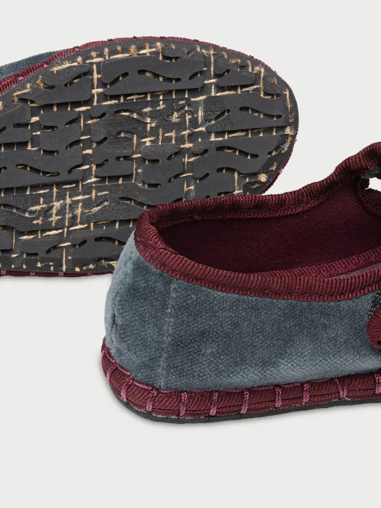 Flagelus Georgina Kids pantofi copii catifea gri