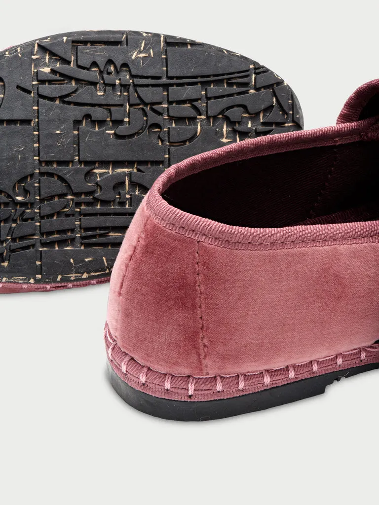 Flagelus Sophie Pink pantofi Mary Jane roz catifea