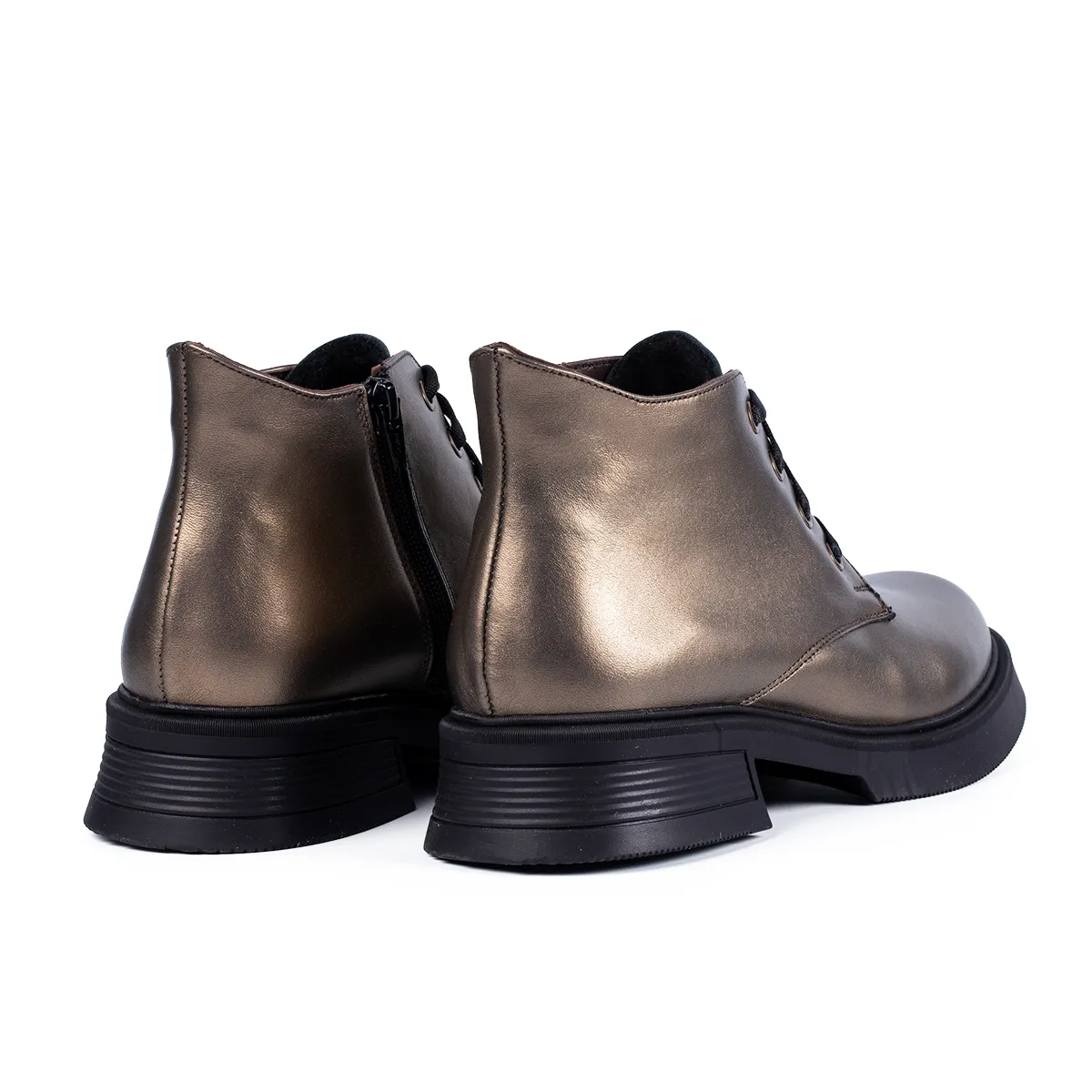 Lucas Shoes 412 ghete dama aurii piele naturala iarna
