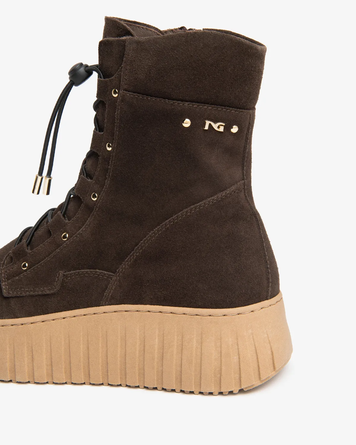Ghete dama velur NeroGiardini cu siret 35-41