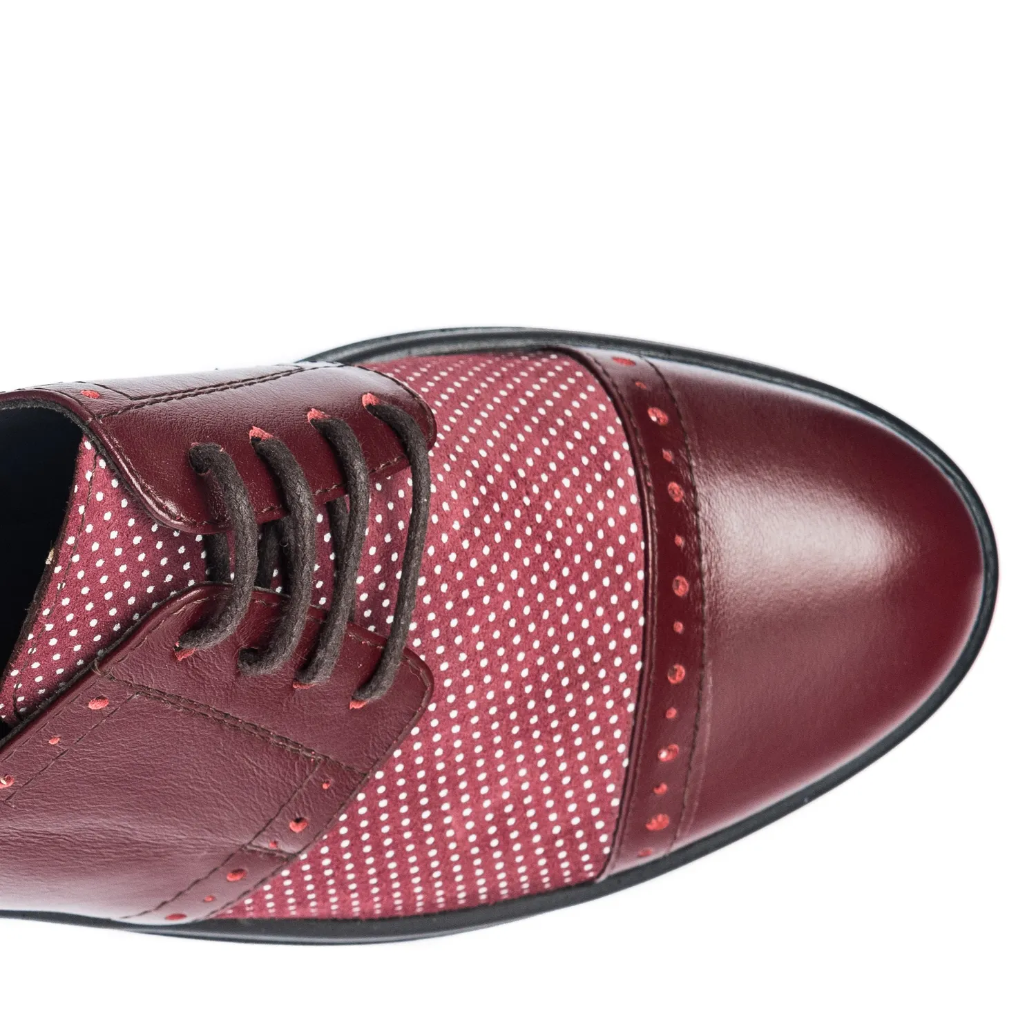 Catinca Shoes G26 RP pantofi piele rosu