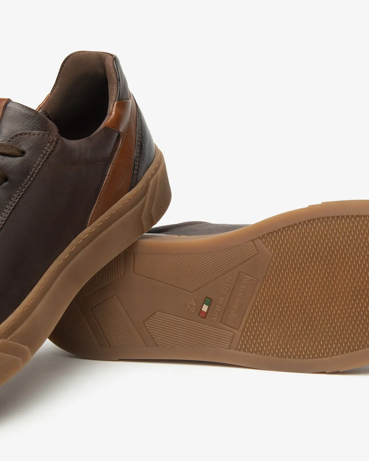 NeroGiardini sneakers barbati piele cu branț memory