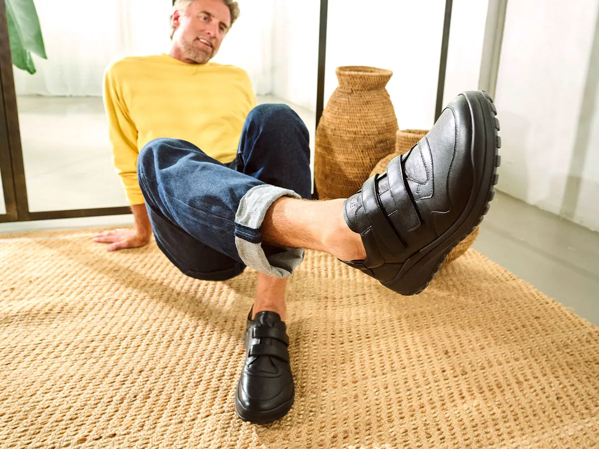 BÄR Jori sneakers piele negri velcro