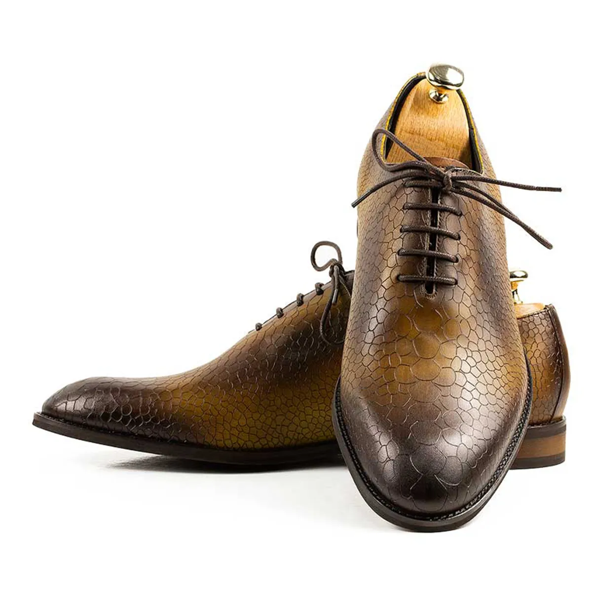 Lucas Shoes Elegant 715 pantofi muștar piele naturală