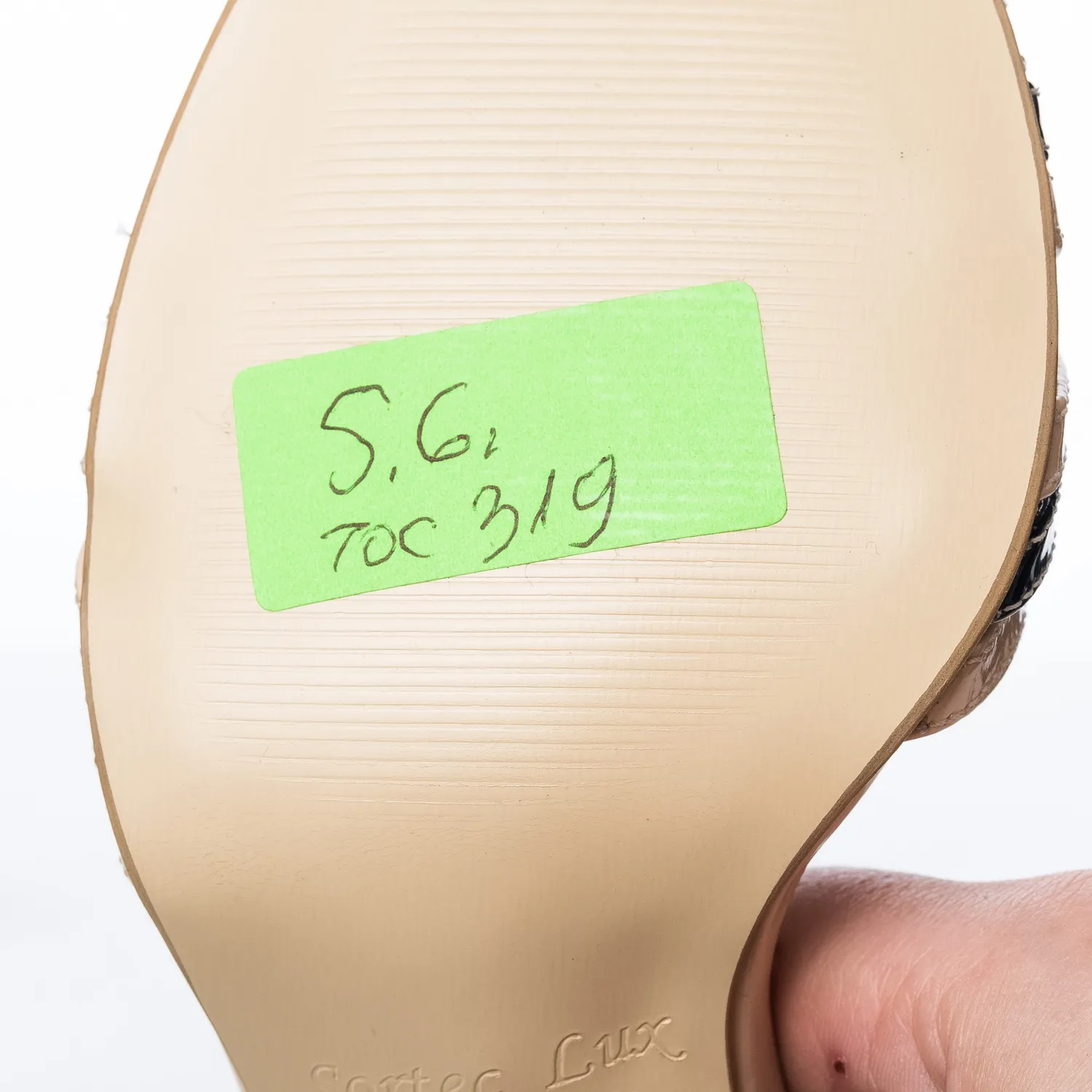 Catinca Shoes S6 LNNL sandale dama piele naturala nude negru