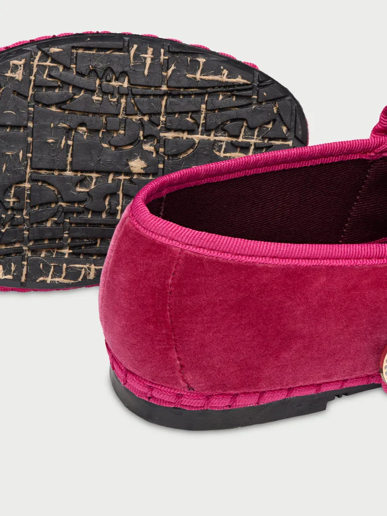 Flagelus Sophie Love Pink pantofi mary jane roz catifea