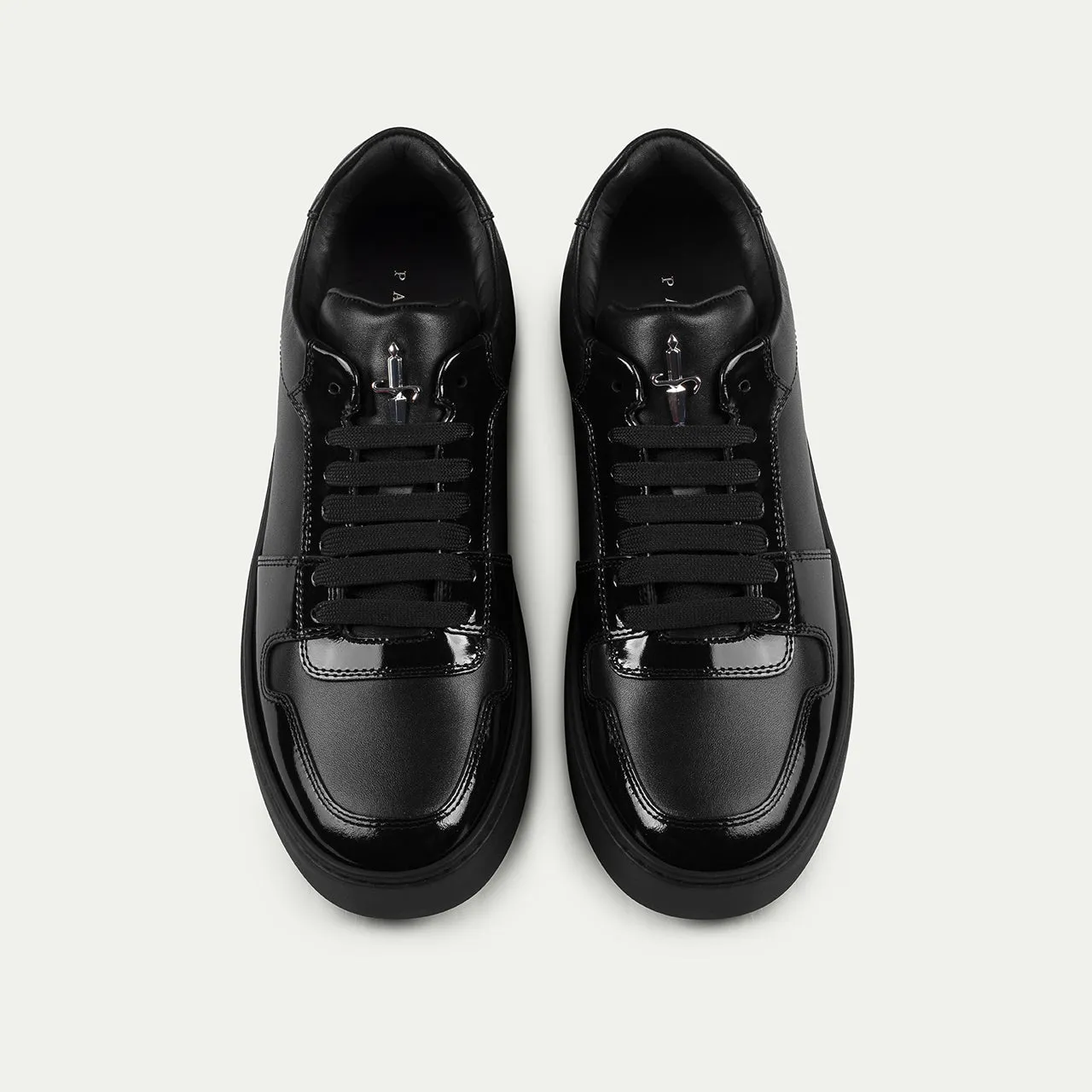 Cesare Paciotti Linea Oxford pantofi lac negru