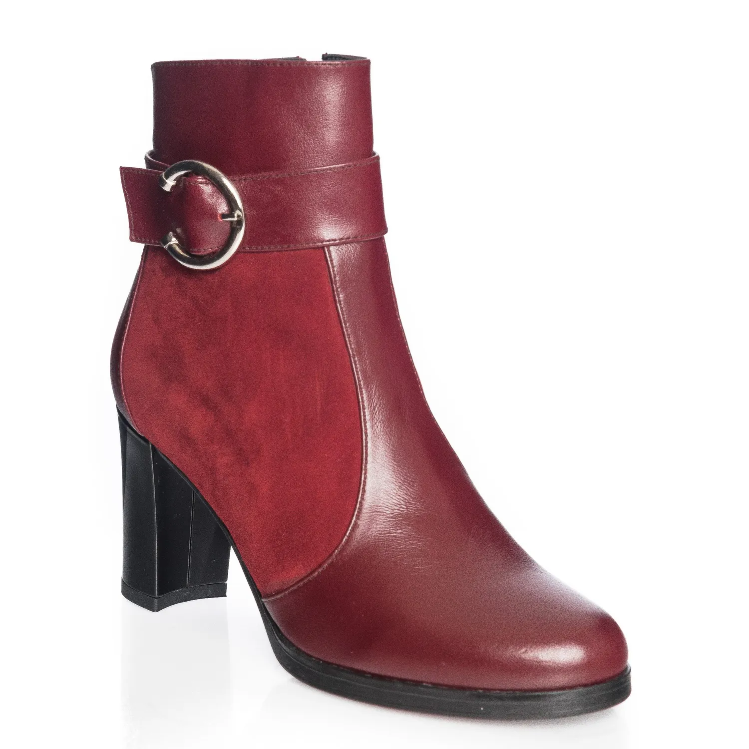 Catinca Shoes GX25 BBA ghete dama piele naturala bordo box