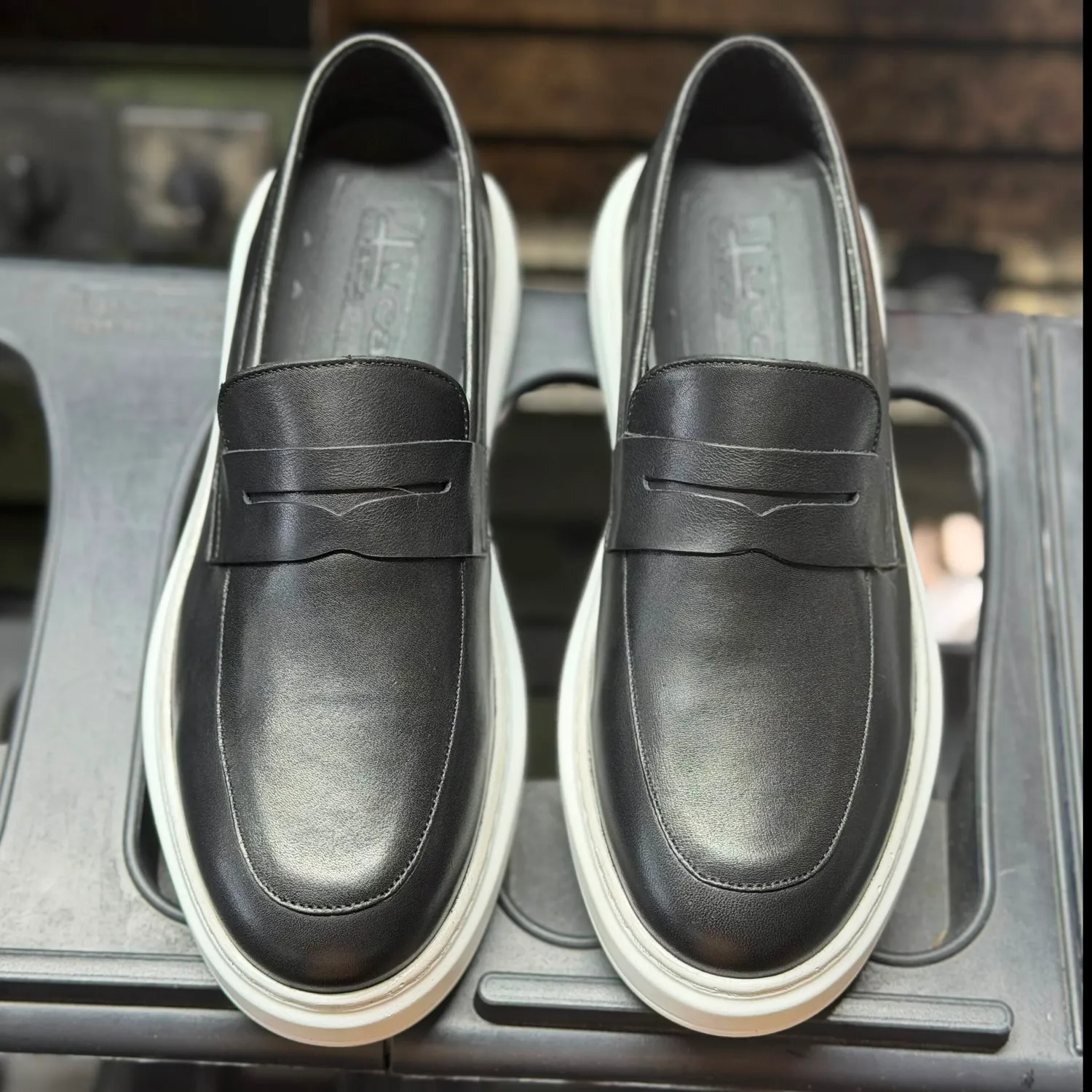 Lucas Shoes Ezra loafers piele negru barbati