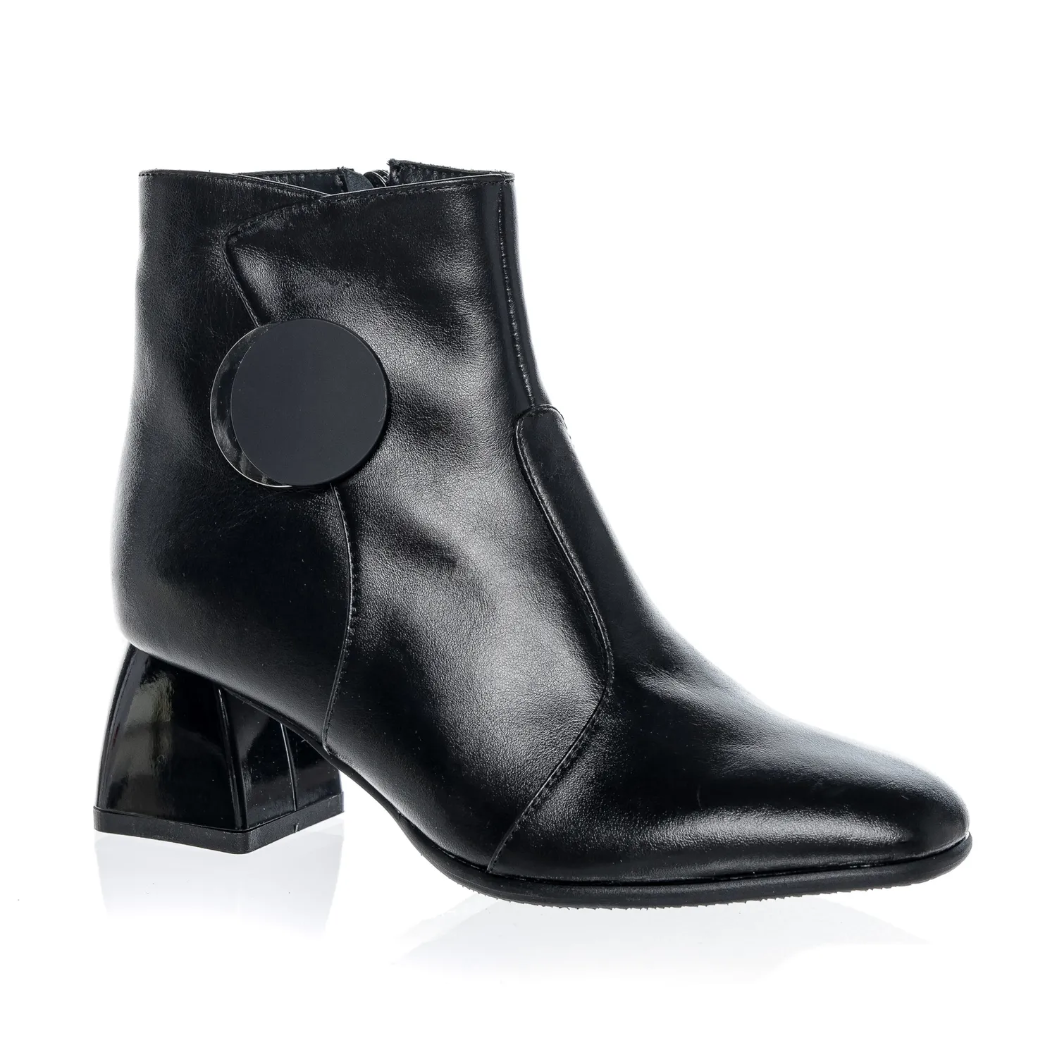 Catinca Shoes GX61 NB ghete damă piele negru box