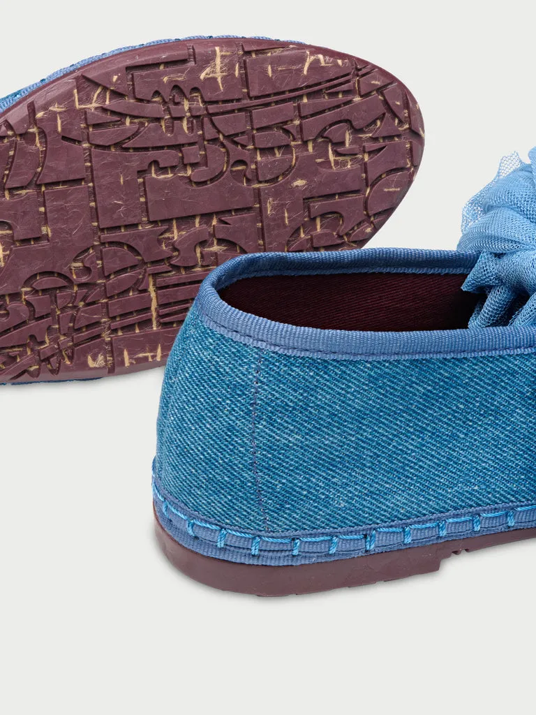 Flagelus Ginevra Denim Blue papuci denim albastru
