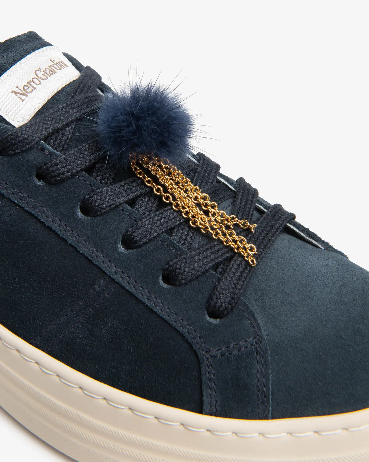 NeroGiardini sneakers damă piele întoarsă cu platformă
