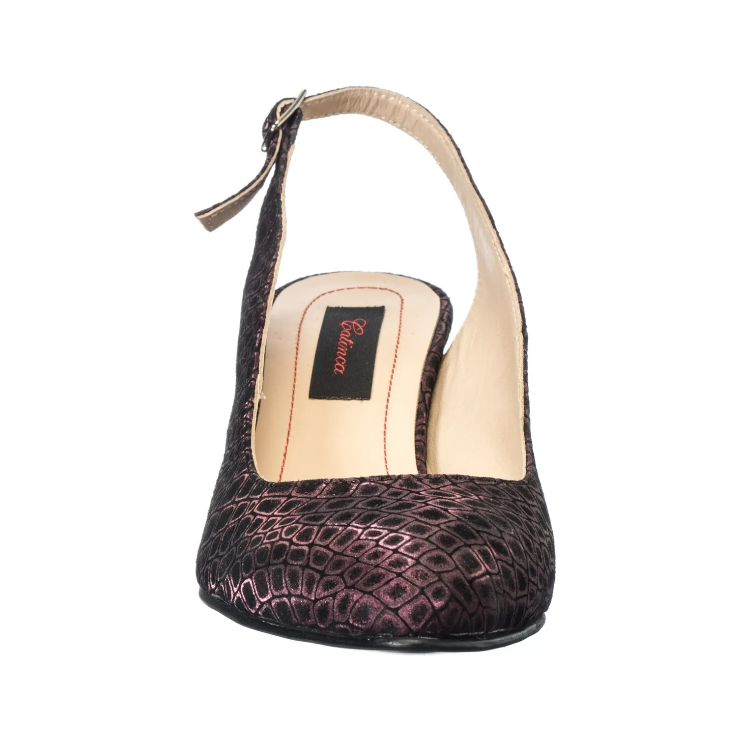 Catinca Shoes A22 PV sandale dama piele violet pietricele