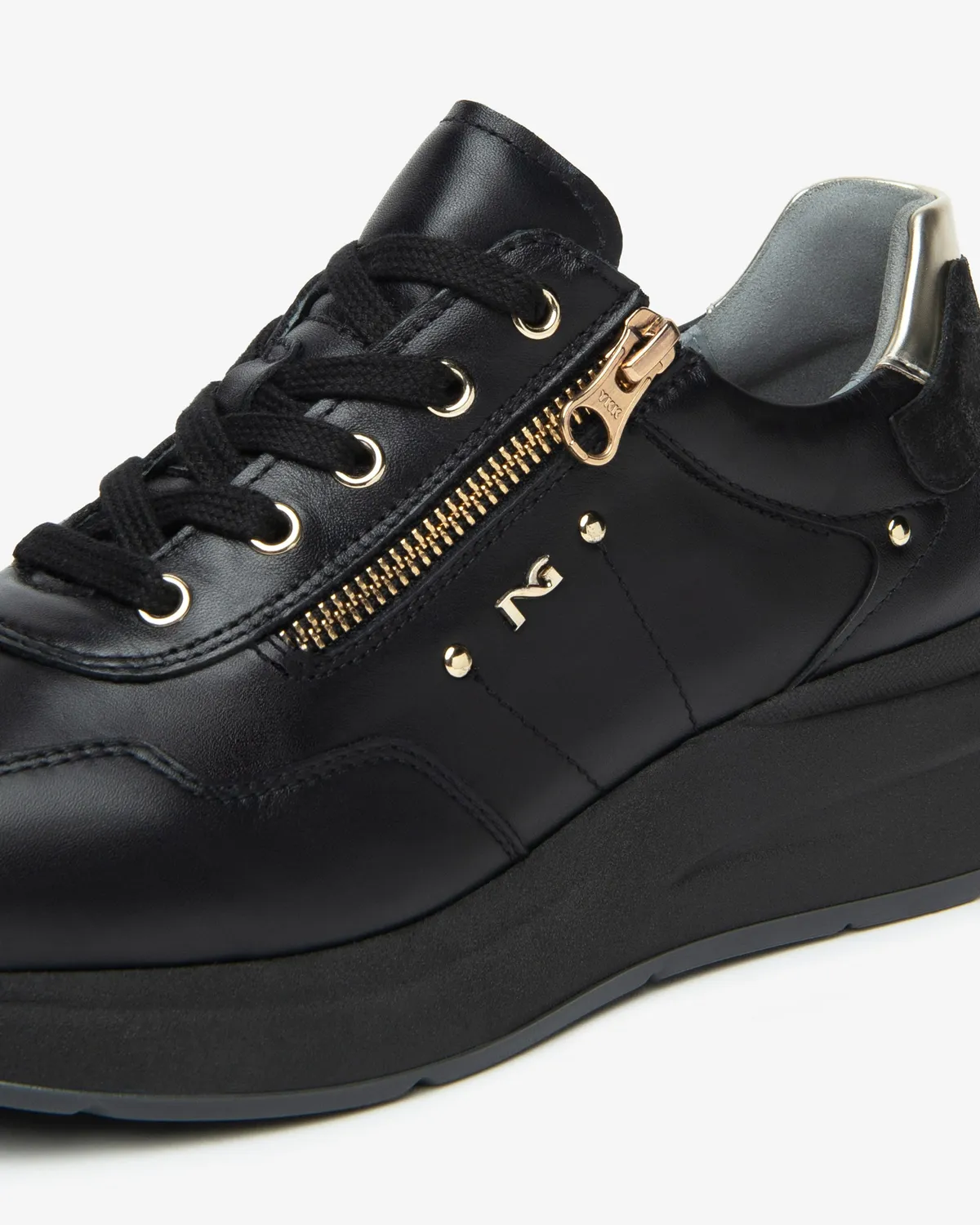 NeroGiardini sneakers damă piele și material tehnic