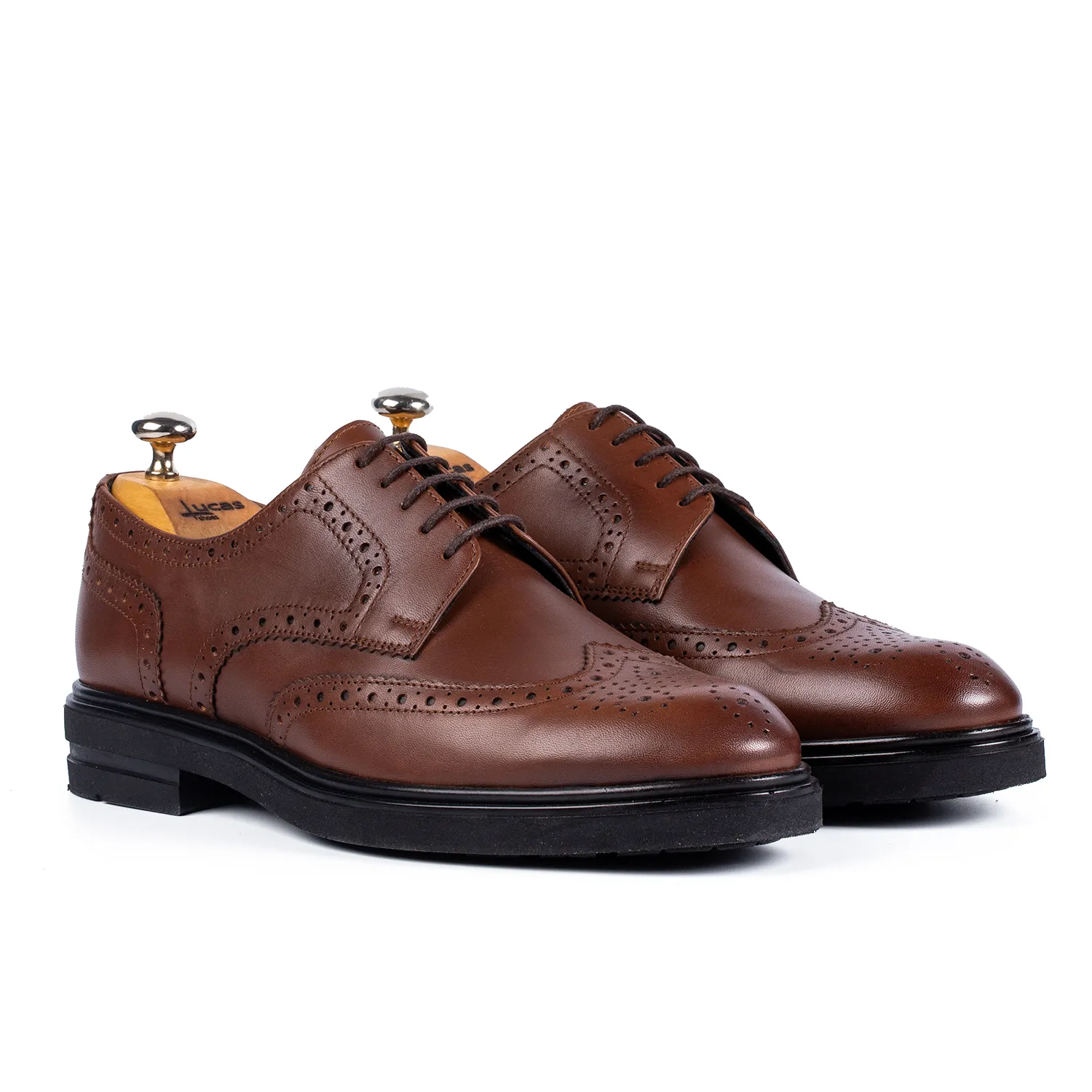 Lucas Shoes Elegant 550 Oslo pantofi maro deschis piele