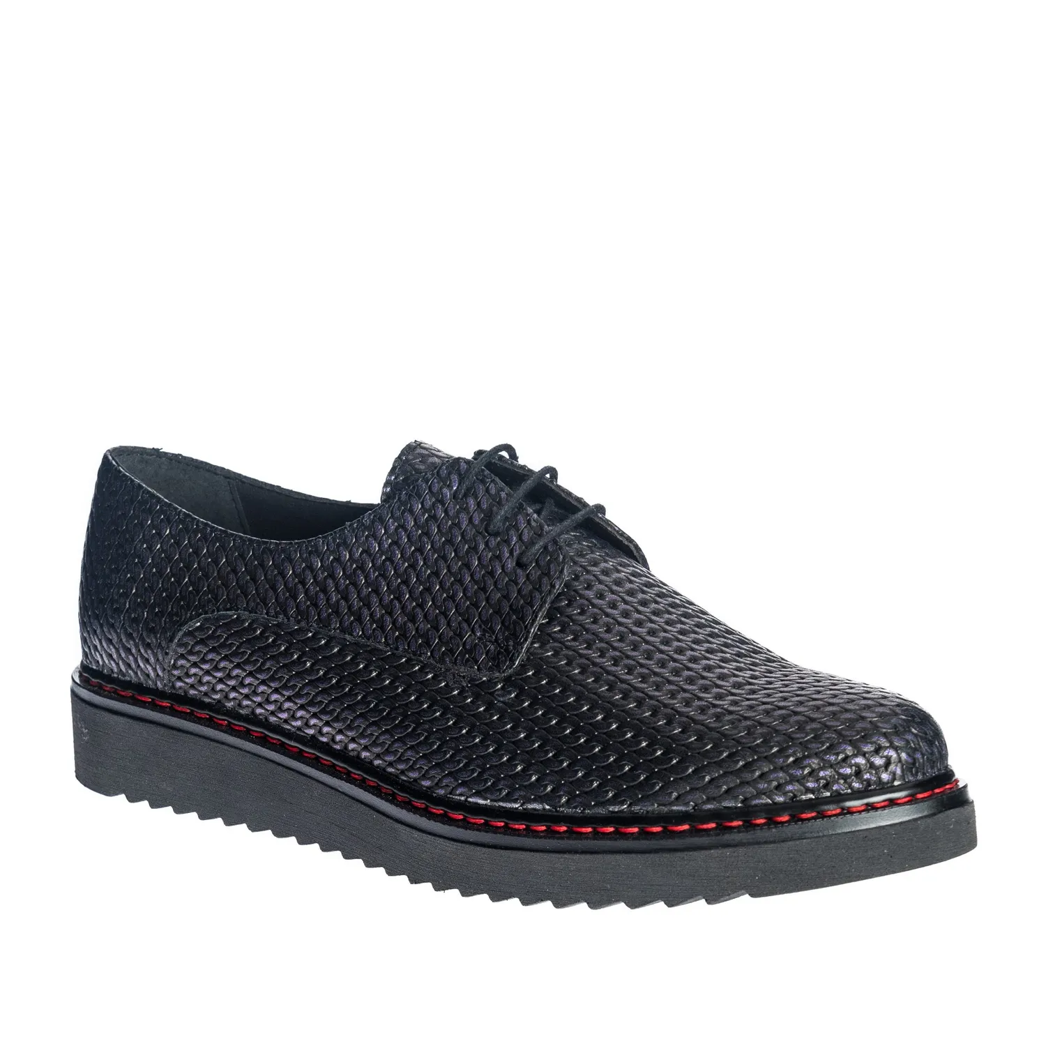 Catinca Shoes G33 MI pantofi dama piele mov impletit