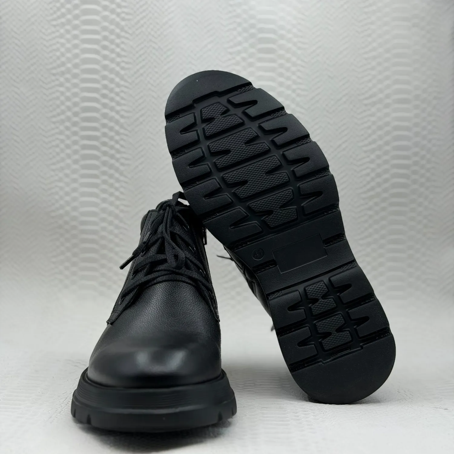 Lucas Shoes Ghete 390 ghete negru bizon piele