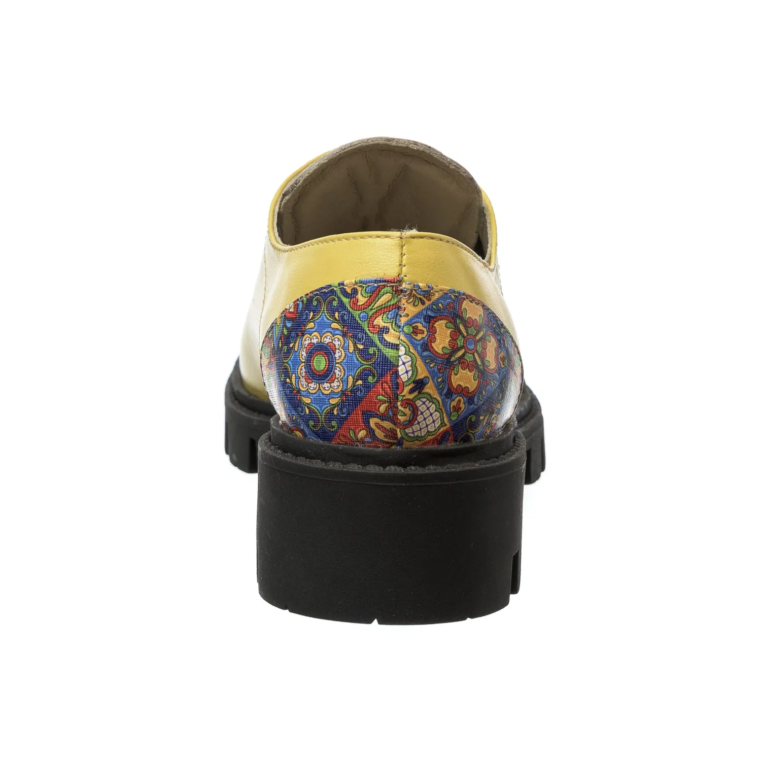 Catinca Shoes X2 GBM3D pantofi dama galbeni piele naturala