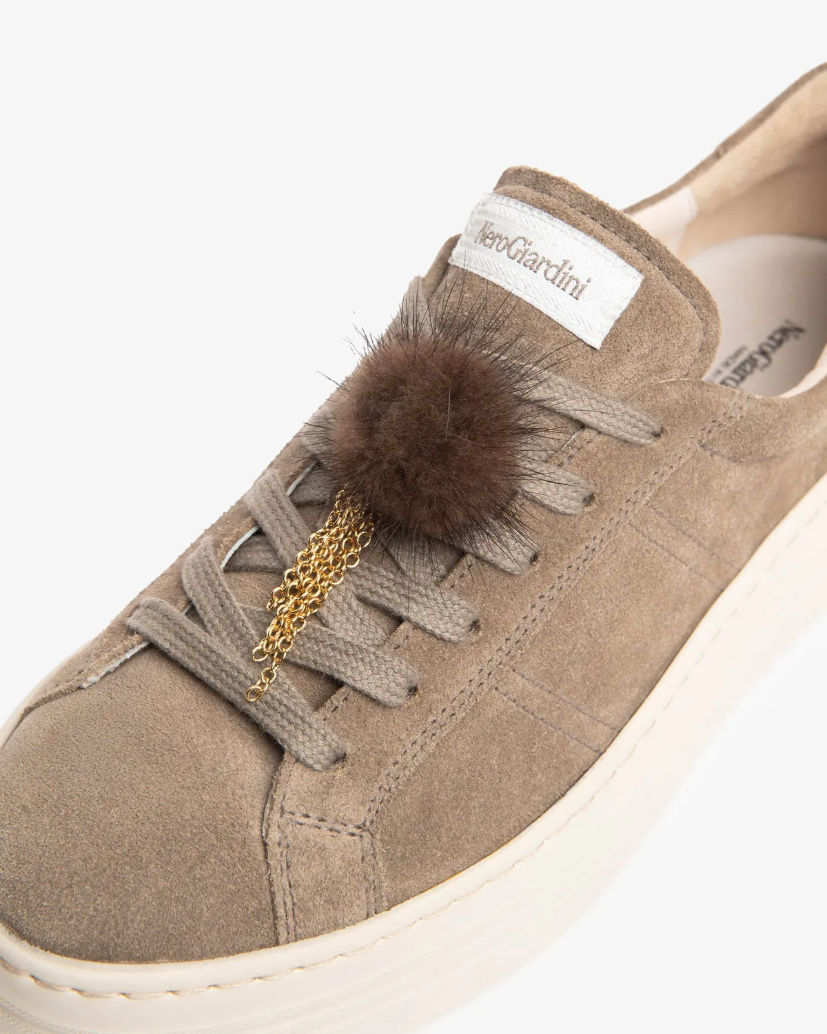 NeroGiardini sneakers piele intoarsa dama platforma 4 cm