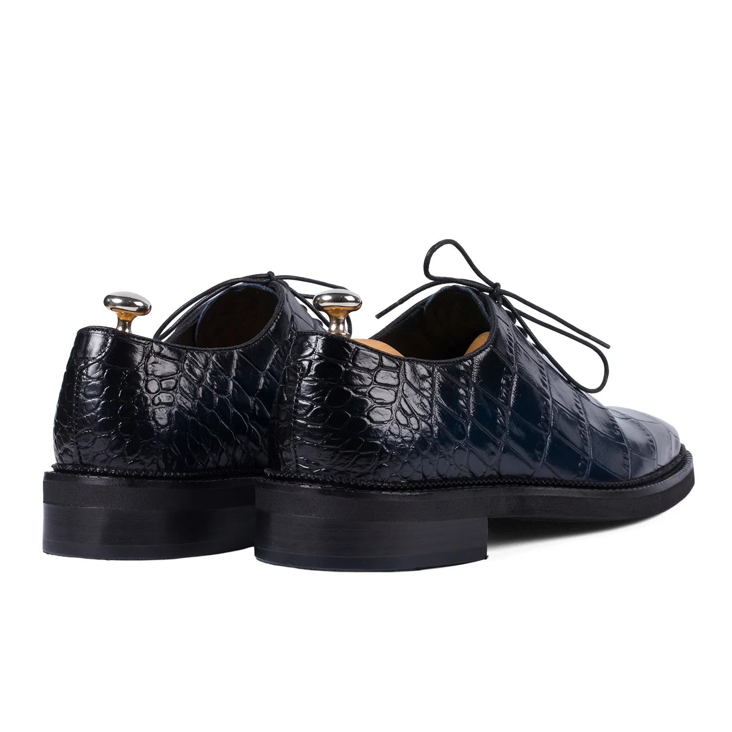 Lucas Shoes Elegant 725 Ukr pantofi barbati croco albastru