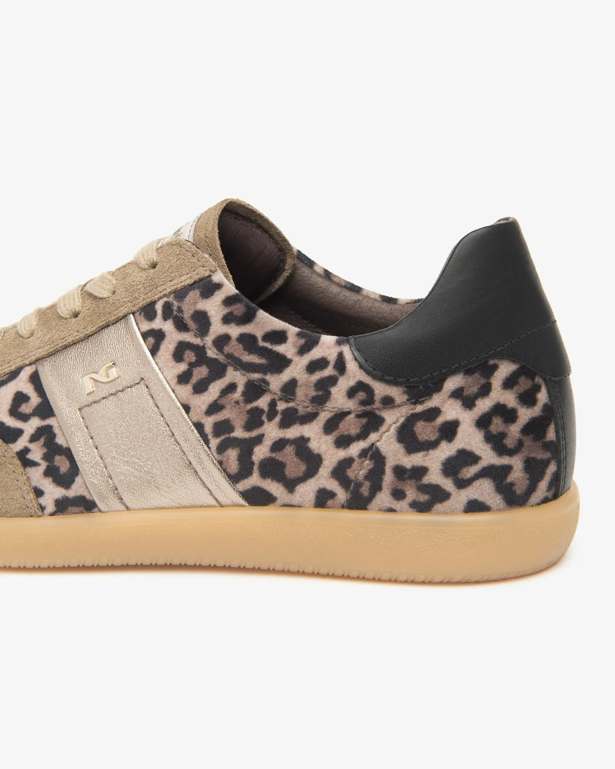 NeroGiardini sneakers damă textil animal print piele