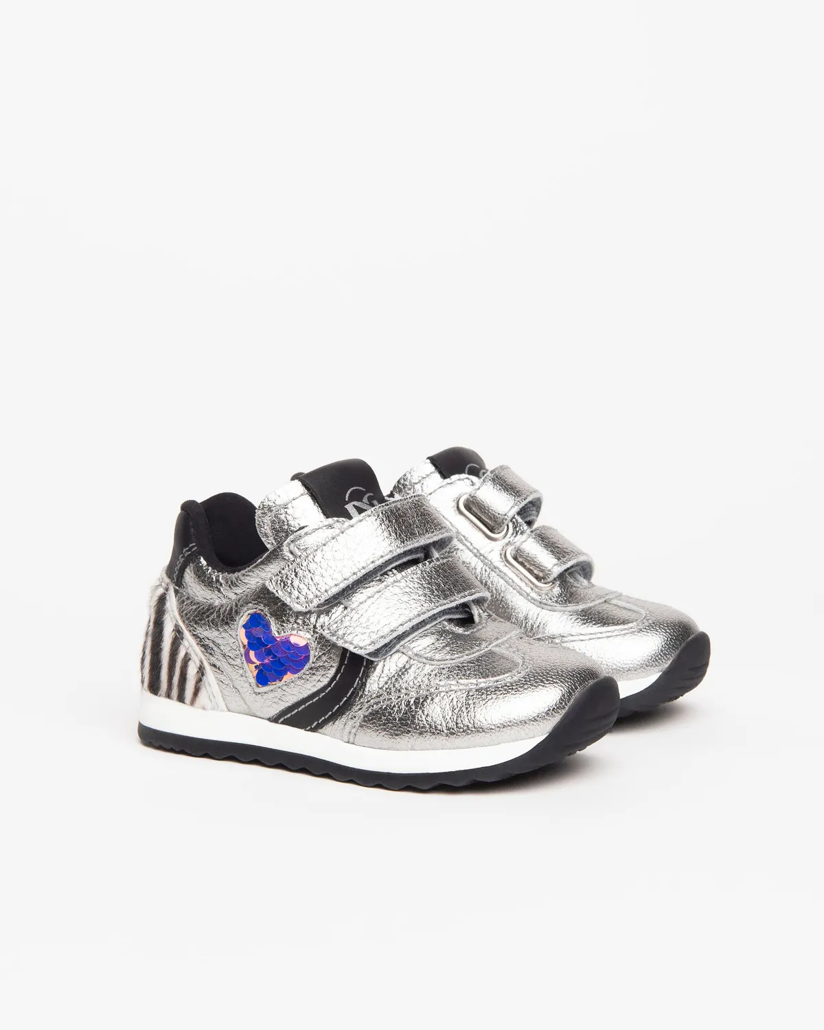 NeroGiardini pantofi sport bebe fete piele laminata
