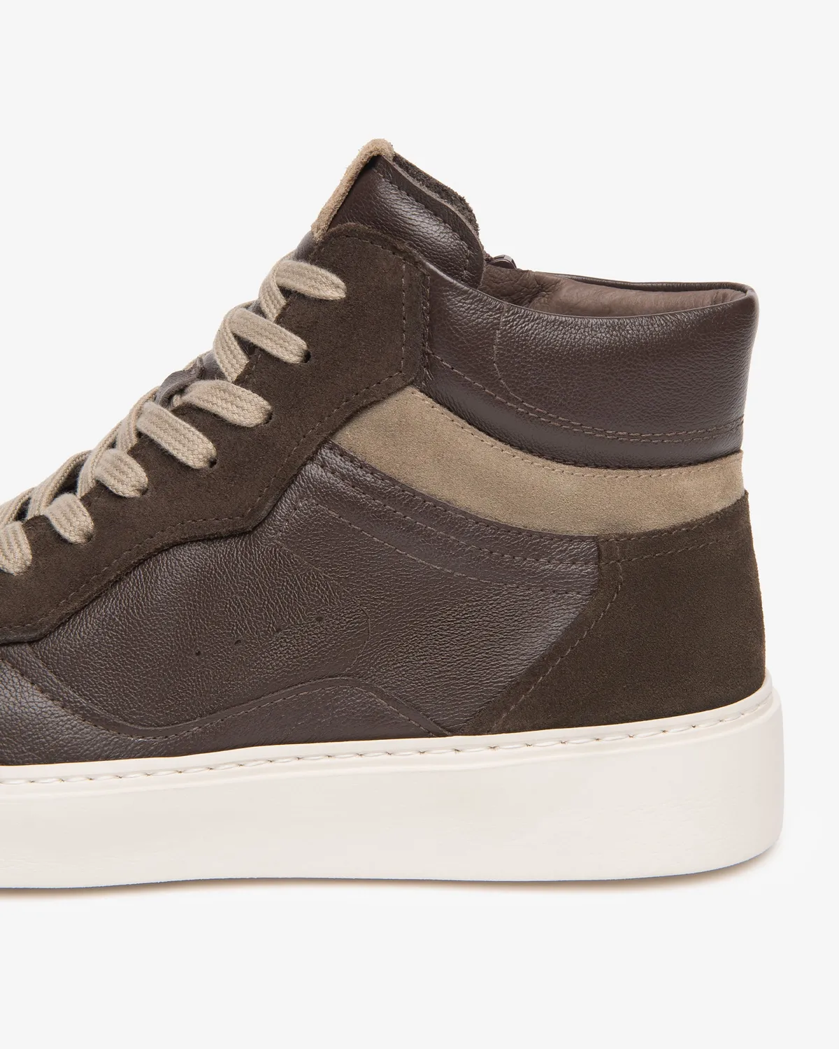 NeroGiardini sneakers inalti barbati piele cu fermoar