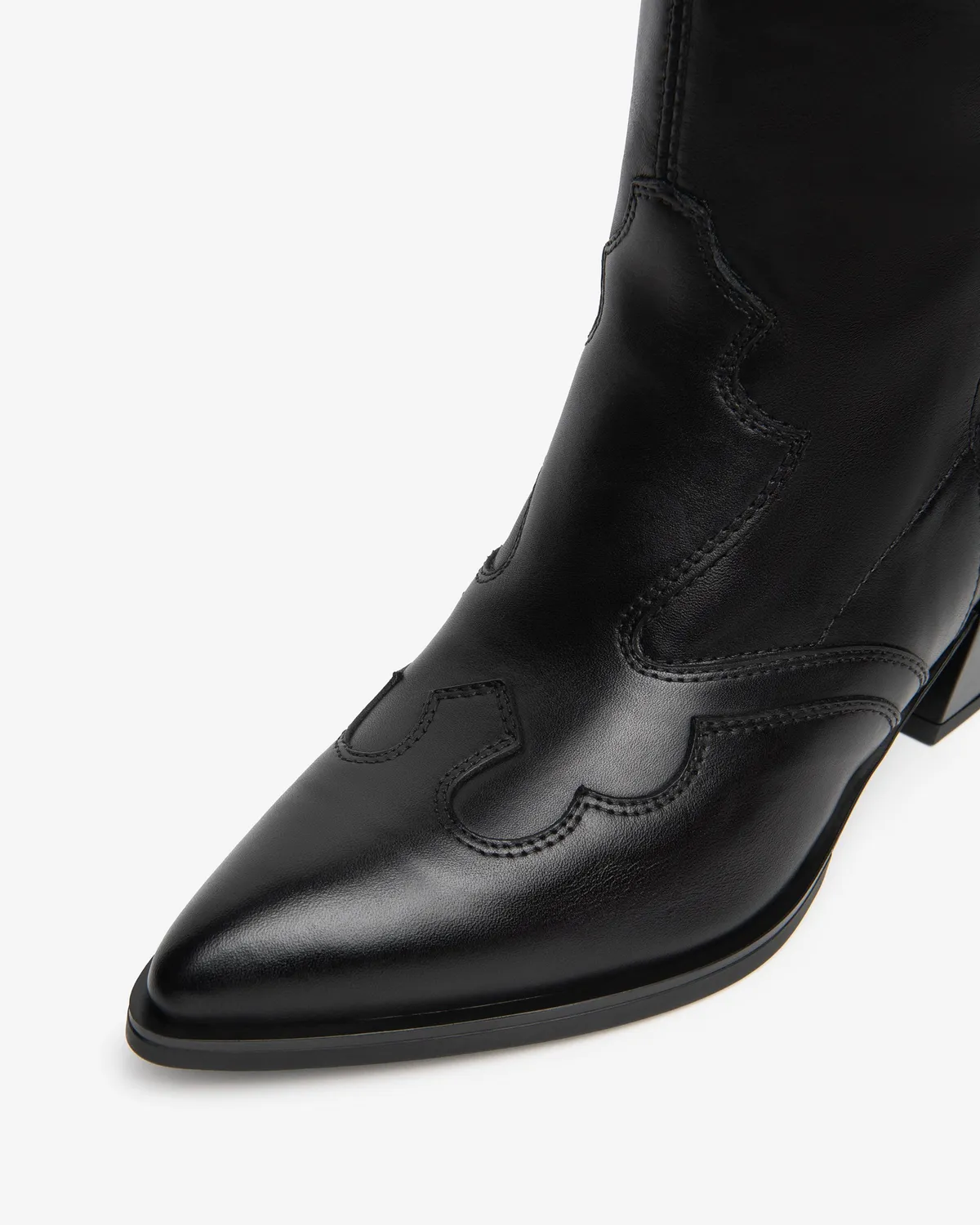 NeroGiardini cizme dama piele naturala western toc 50