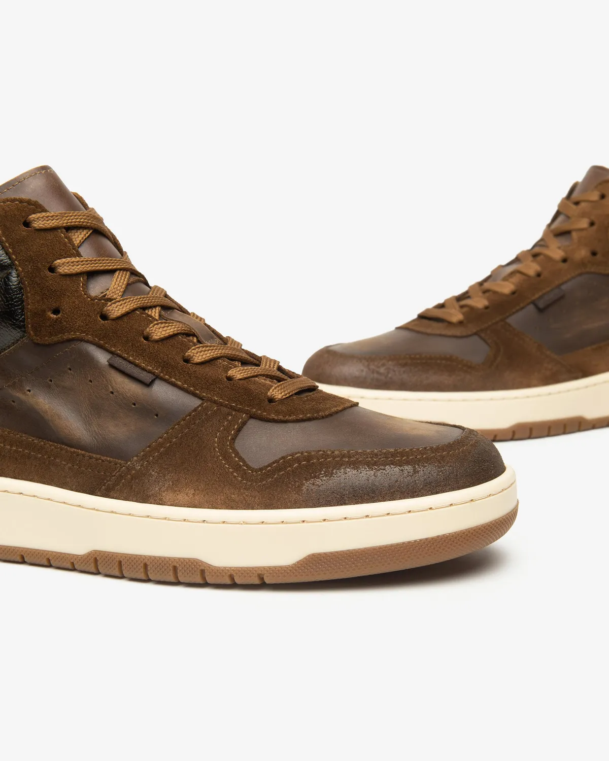 Sneakerși NeroGiardini bărbați piele high-top