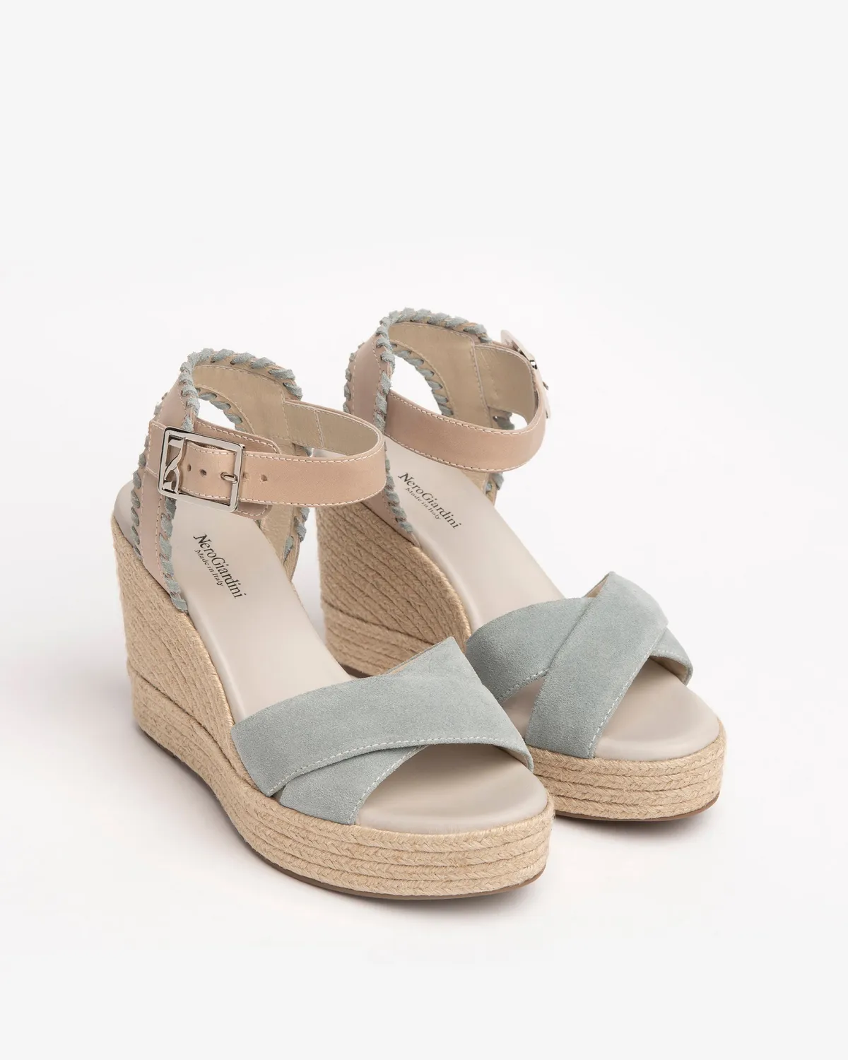 NeroGiardini sandale piele damă toc pană 10 cm