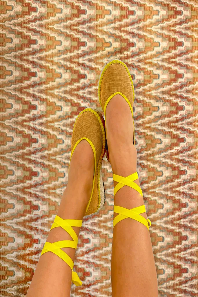 Flagelus Summer Swing Yellow balerini in galben inchis