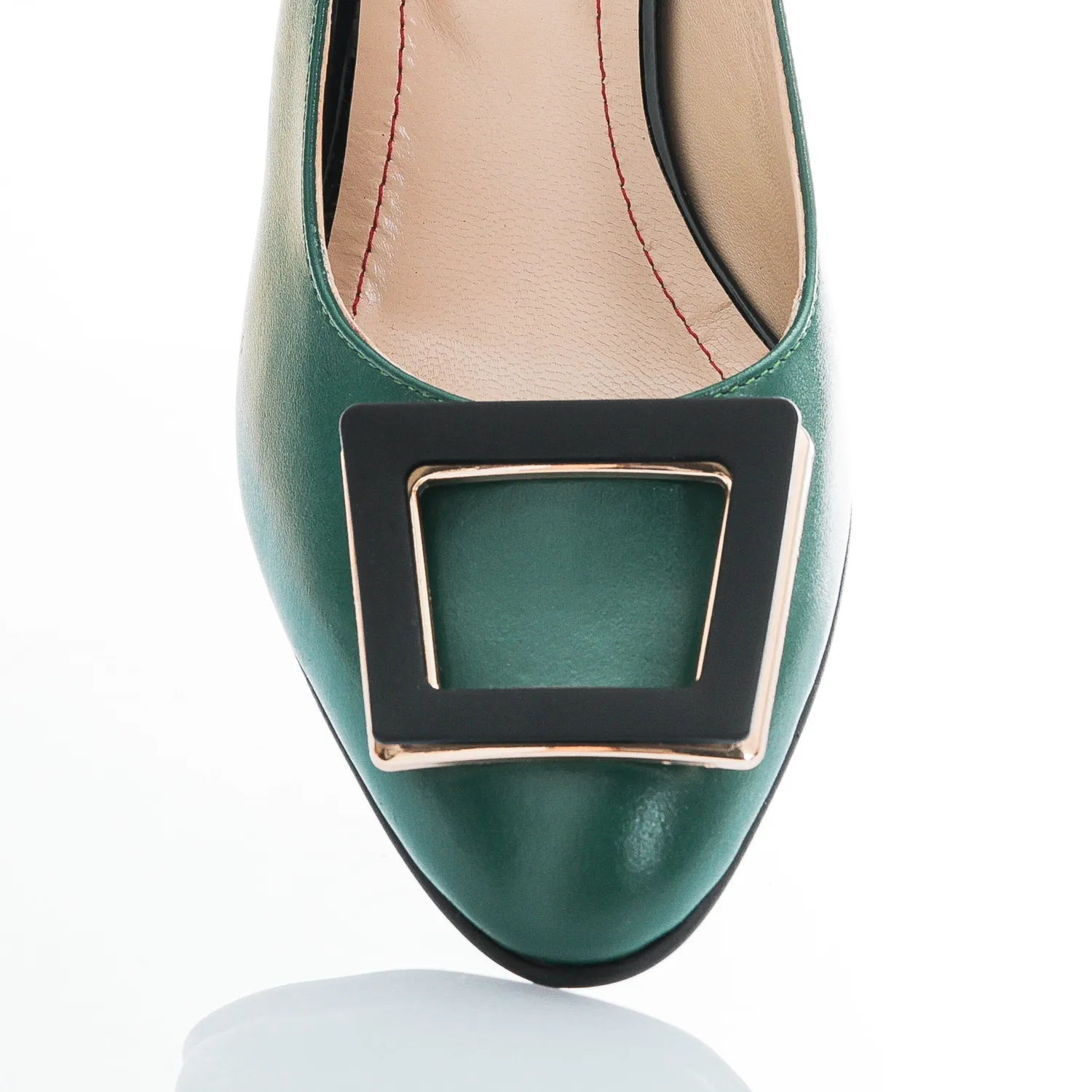 Catinca Shoes A56 VB pantofi piele verde box