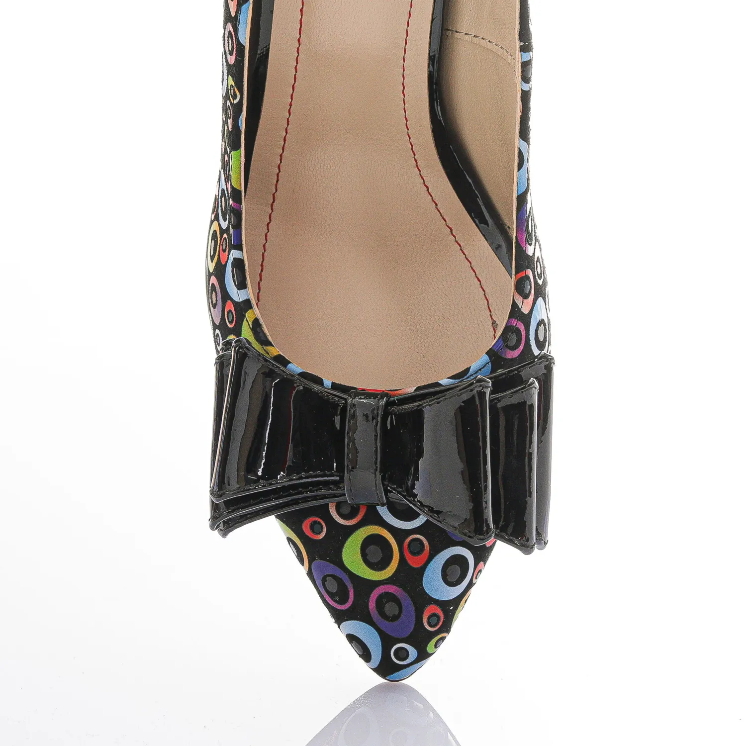 Catinca Shoes D17 sandale dama piele negru cerculete