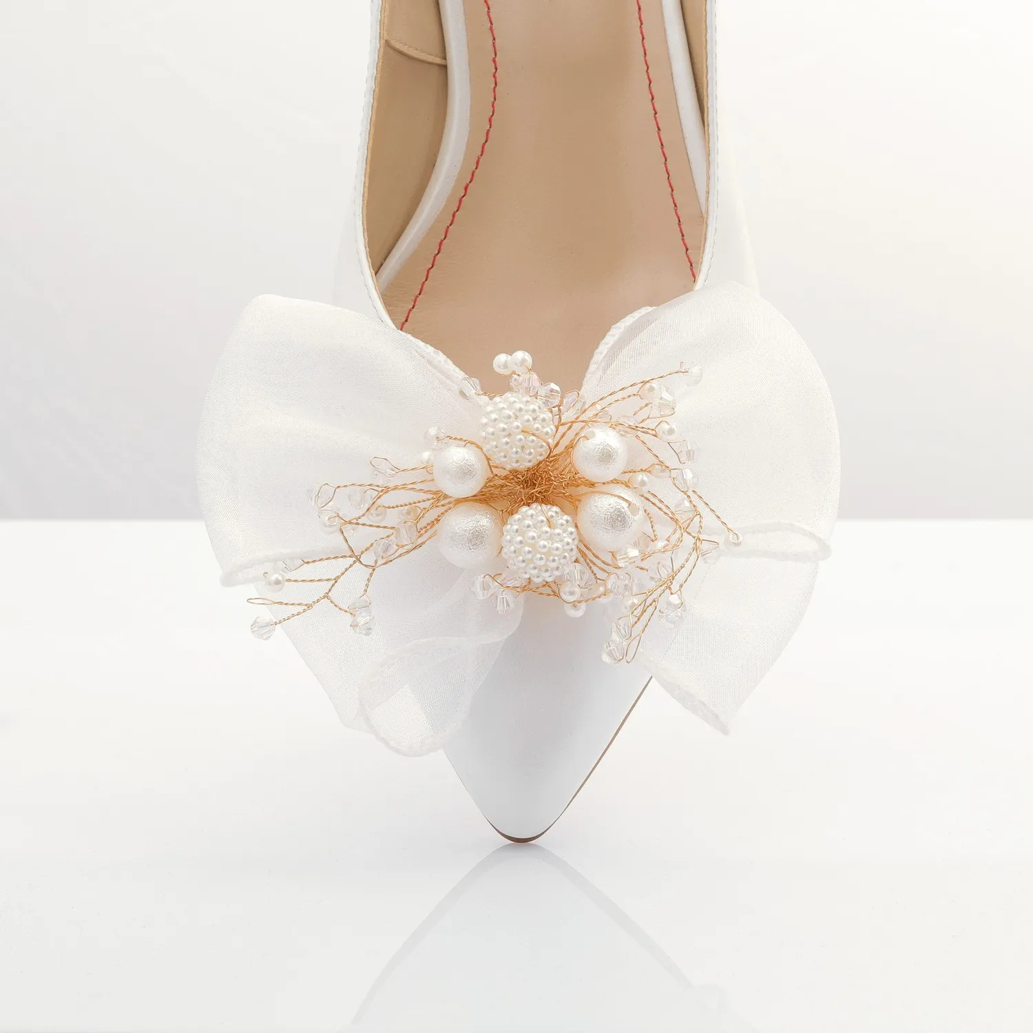 Catinca Shoes BLD10MI ALB sandale dama piele naturala alb sidef