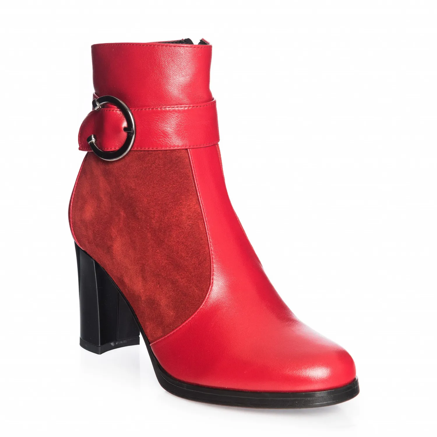 Catinca Shoes GX25 RBA ghete dama piele naturala rosii