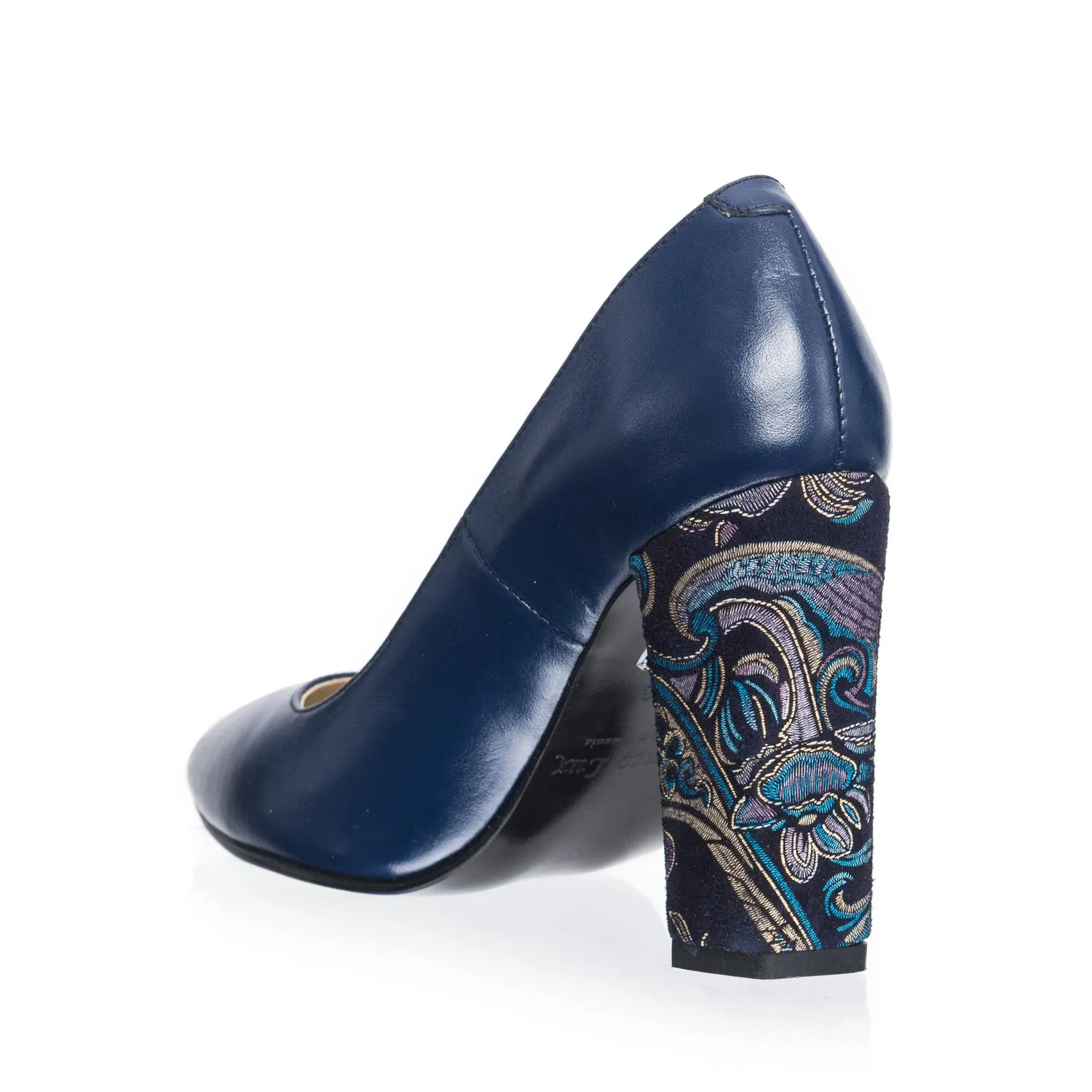 Catinca Shoes 2691 ATS pantofi dama piele albastru toc jos
