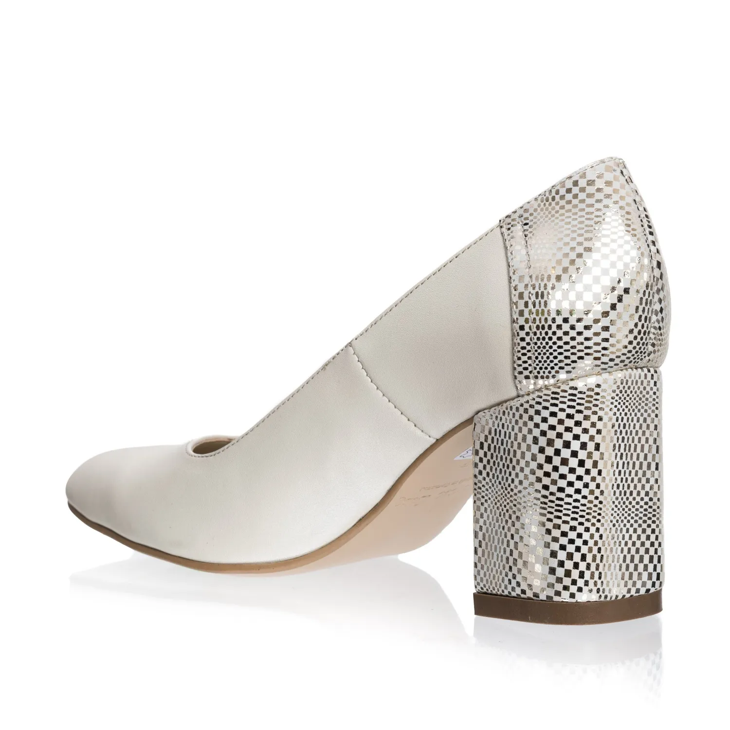 Catinca Shoes R12 BMA pantofi piele bej mozaic