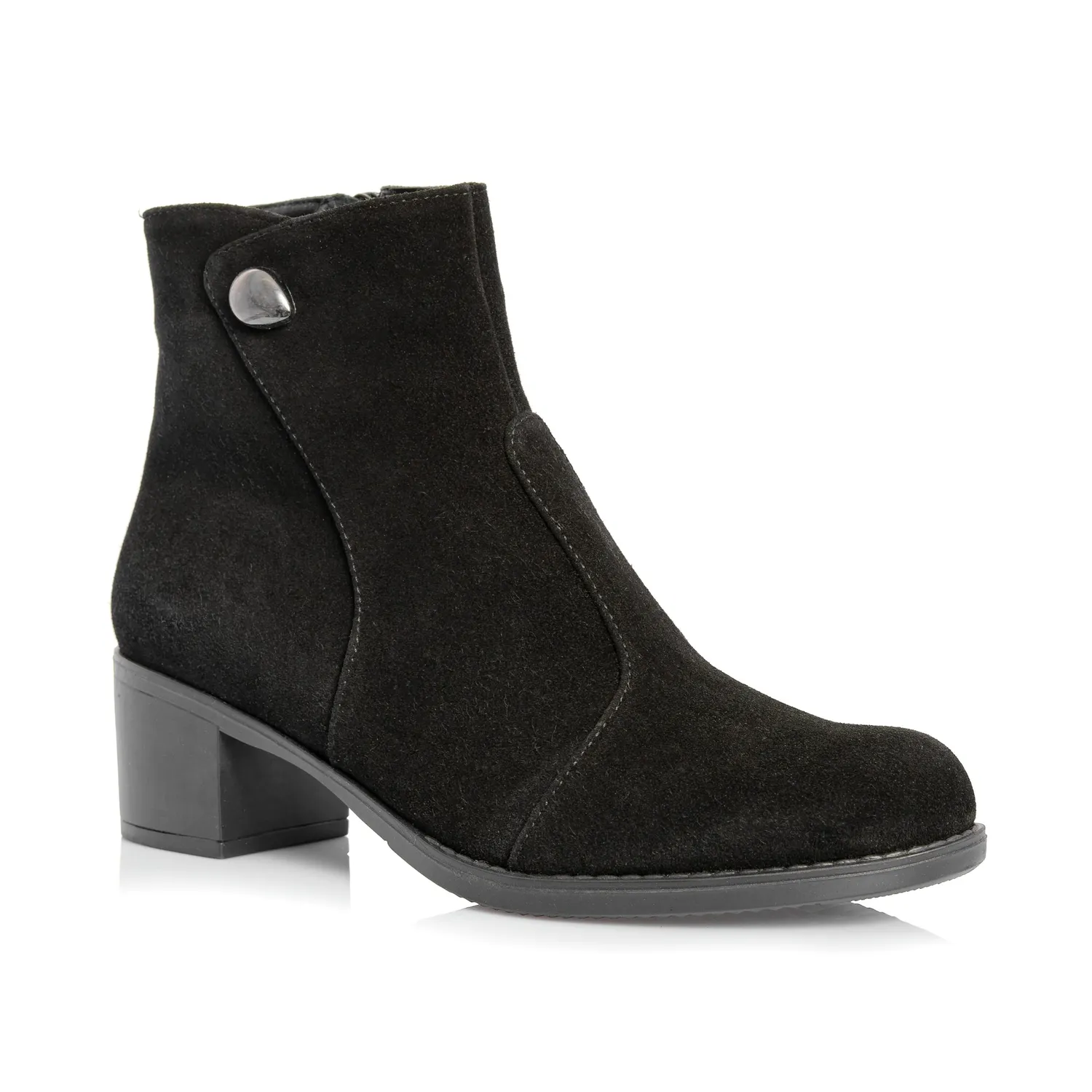 Catinca Shoes T54 NA ghete damă piele negru antilopă