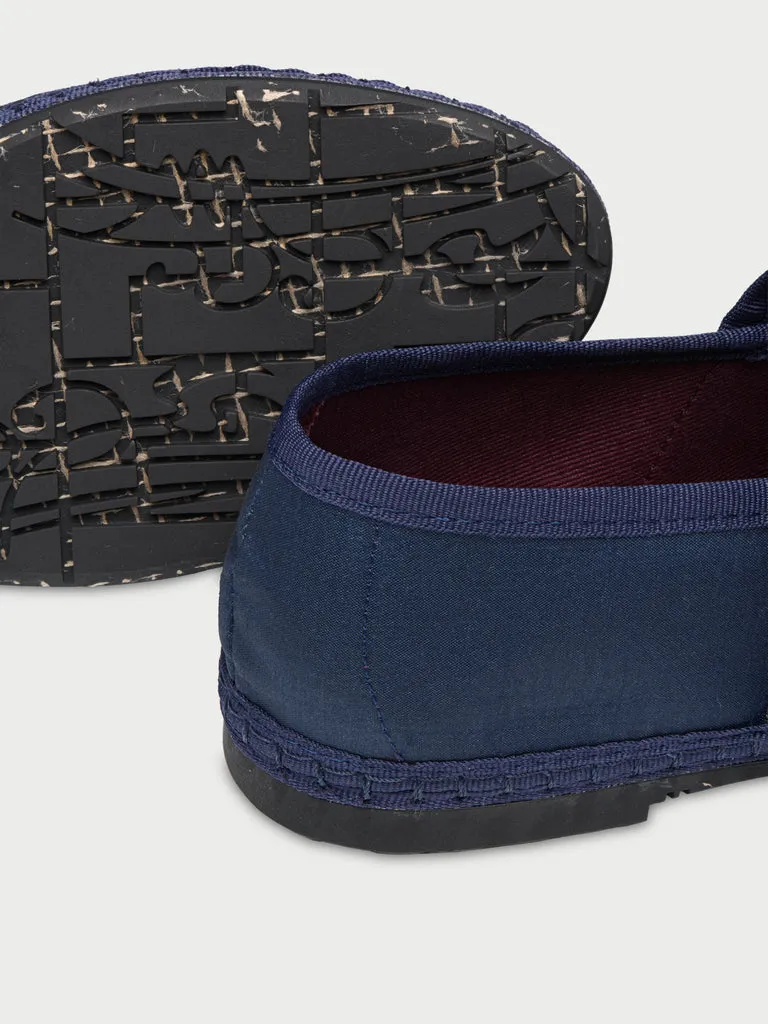 Flagelus Sophie Navy pantofi mary jane matase bleumarin