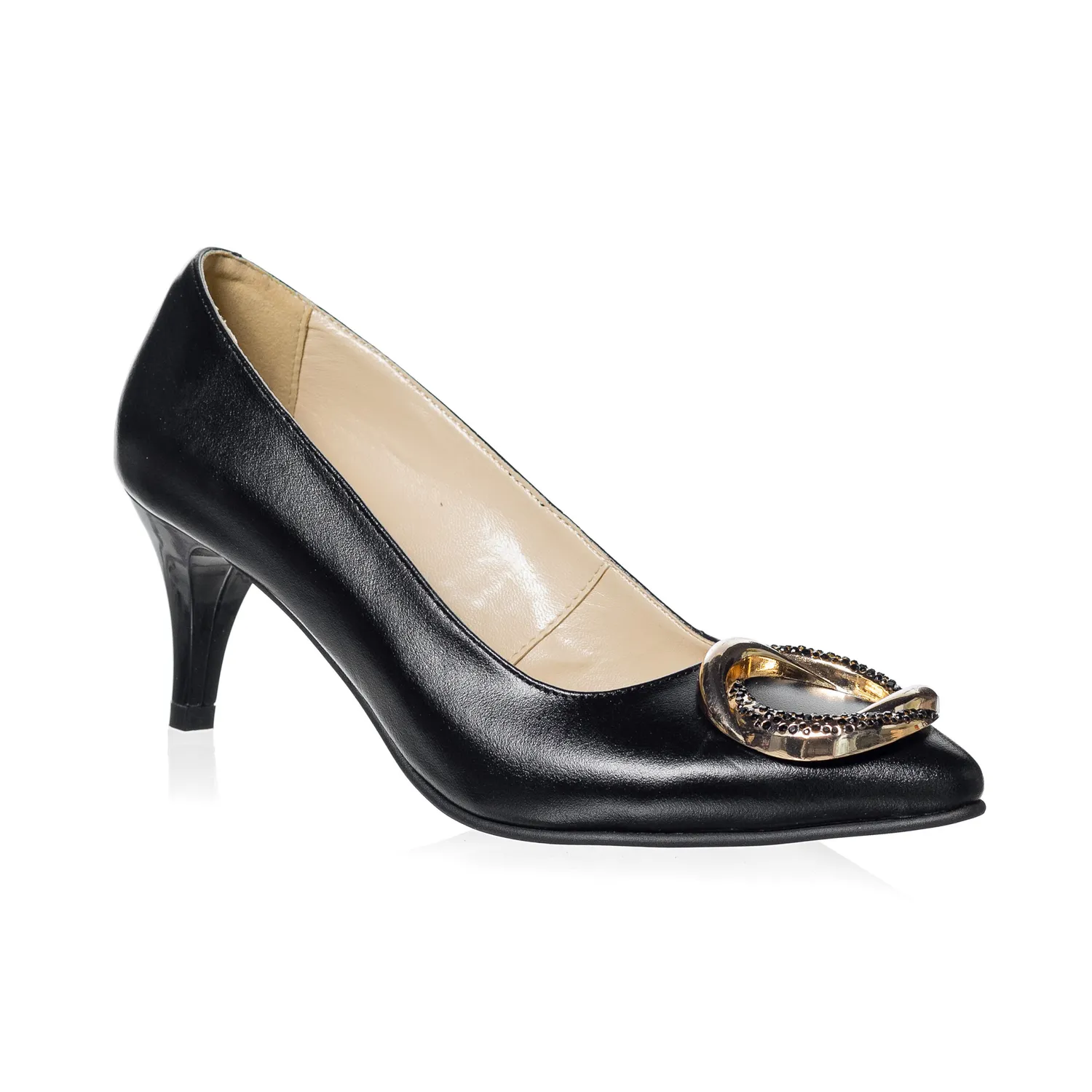 Catinca Shoes A31 NB pantofi piele naturala negru box